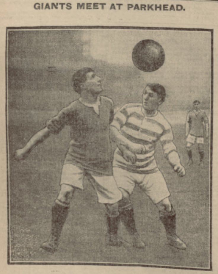 Celtic’s Jimmy Quinn and Motherwell’s Hugh McNeil in action at Parkhead